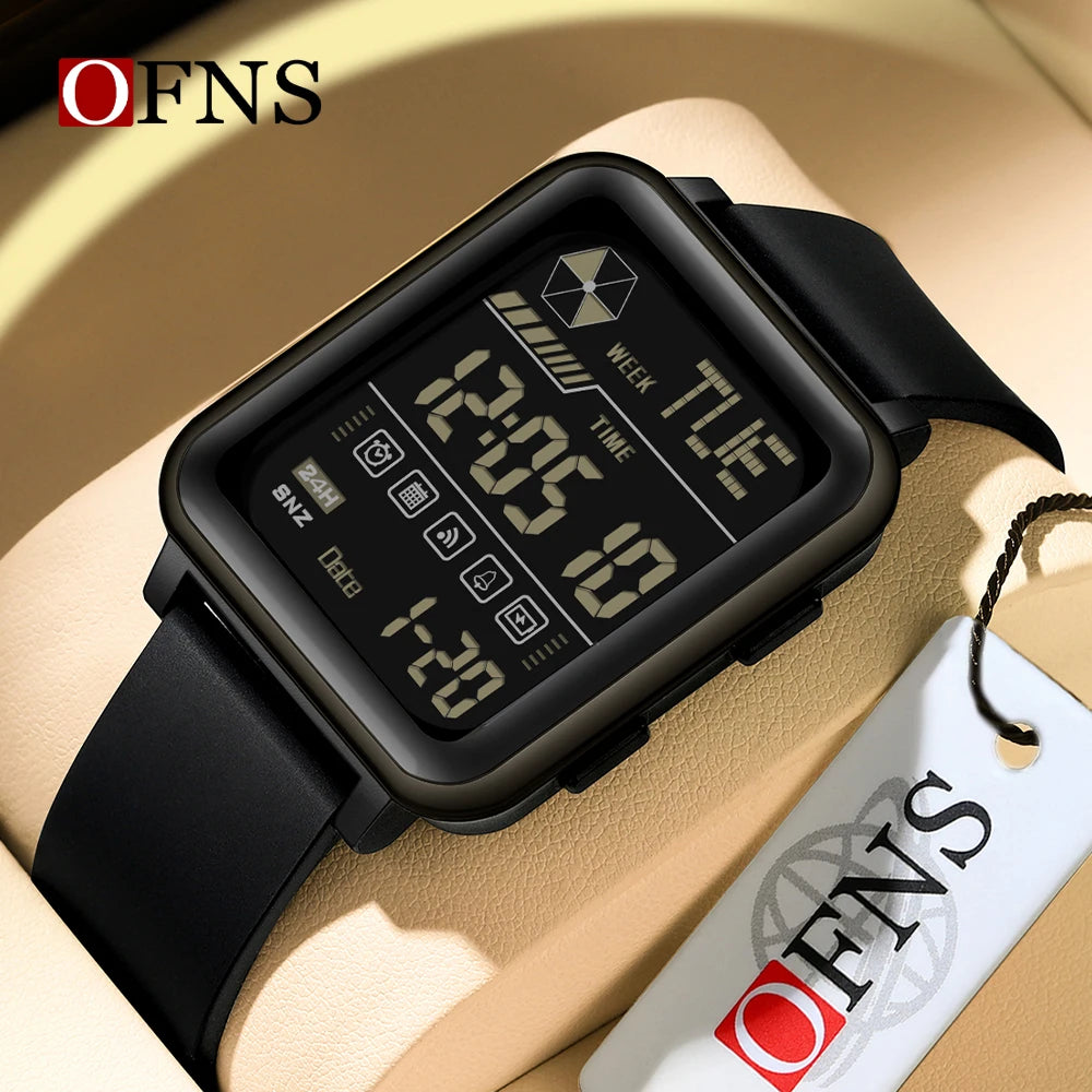 Orologio Digitale Uomo LED Sveglia Sportivo