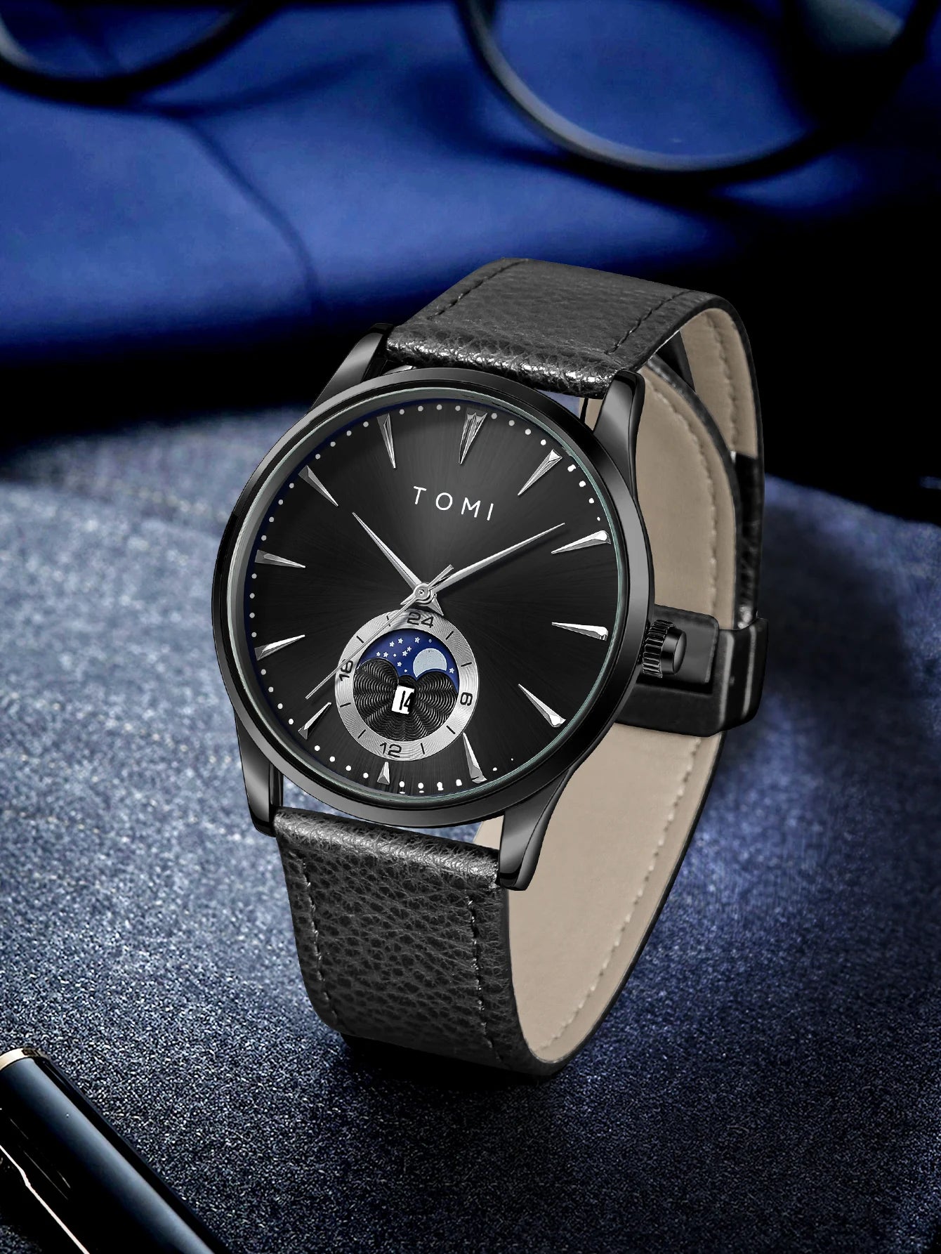 Orologio Uomo Quarzo Cinturino Similpelle – Elegante e Casual Quadrante 42mm