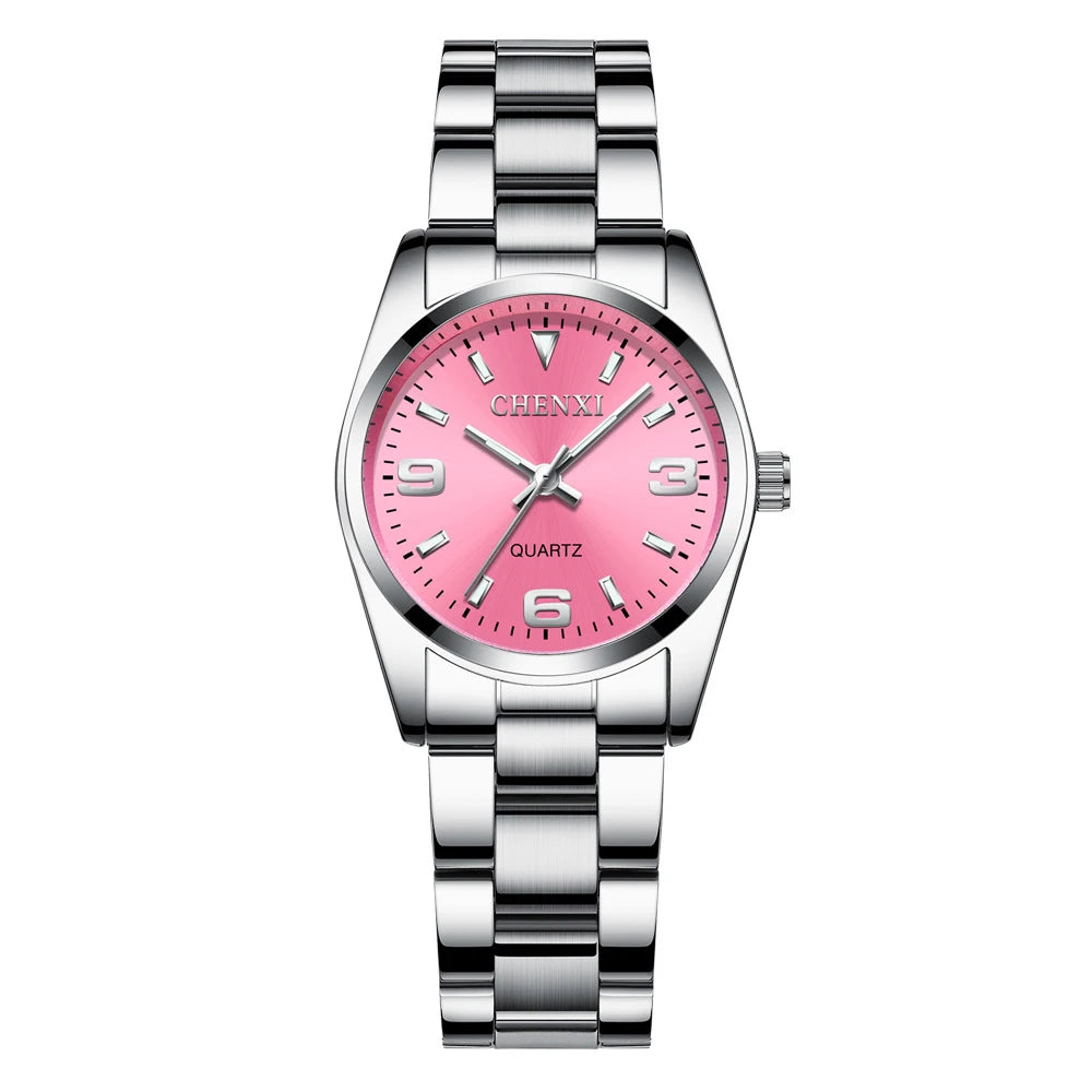 Orologio Donna Acciaio – Quarzo Elegante Resistente all’Acqua Quadrante 28 mm