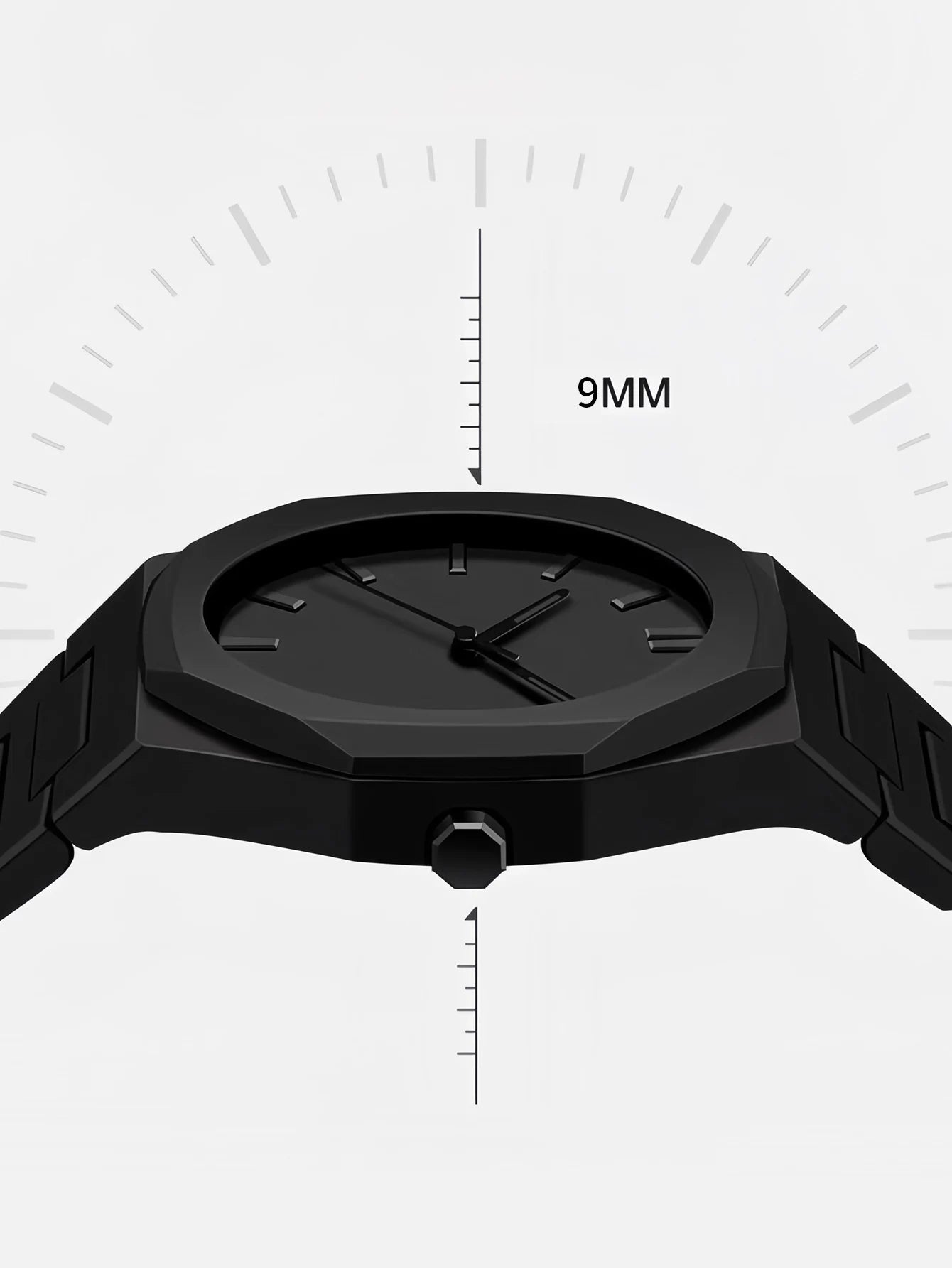 Orologio Uomo 42 mm Quarzo Sportivo Cinturino Plastica Rinforzata