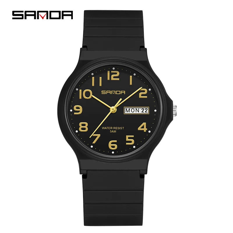 Orologio Uomo Donna Quarzo Sportivo – Silicone Resistente Quadrante 36 mm