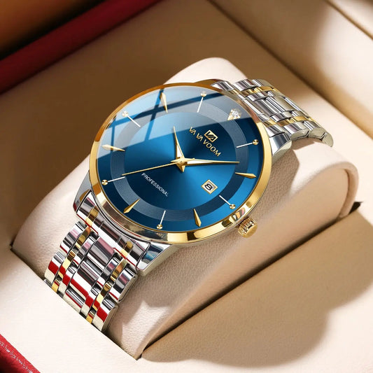 Orologio Uomo Acciaio 43mm Quarzo Elegante
