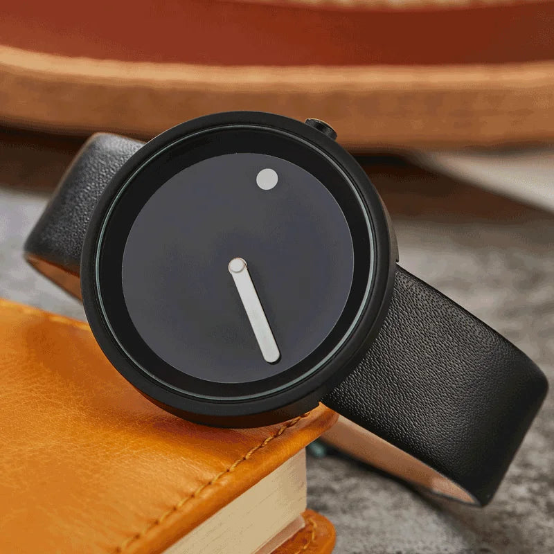 Orologio al Quarzo Uomo Donna Stile Semplice Similpelle o Maglia Acciaio