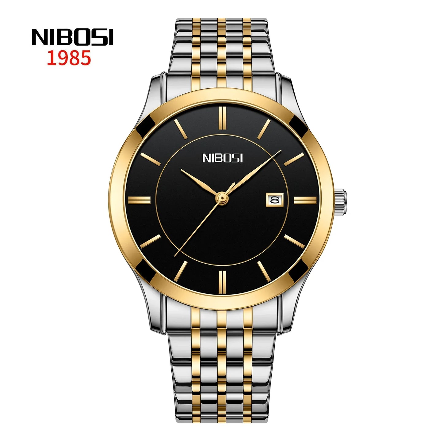 Orologio Uomo Al Quarzo In Acciaio Con Data Elegante Moda Casual