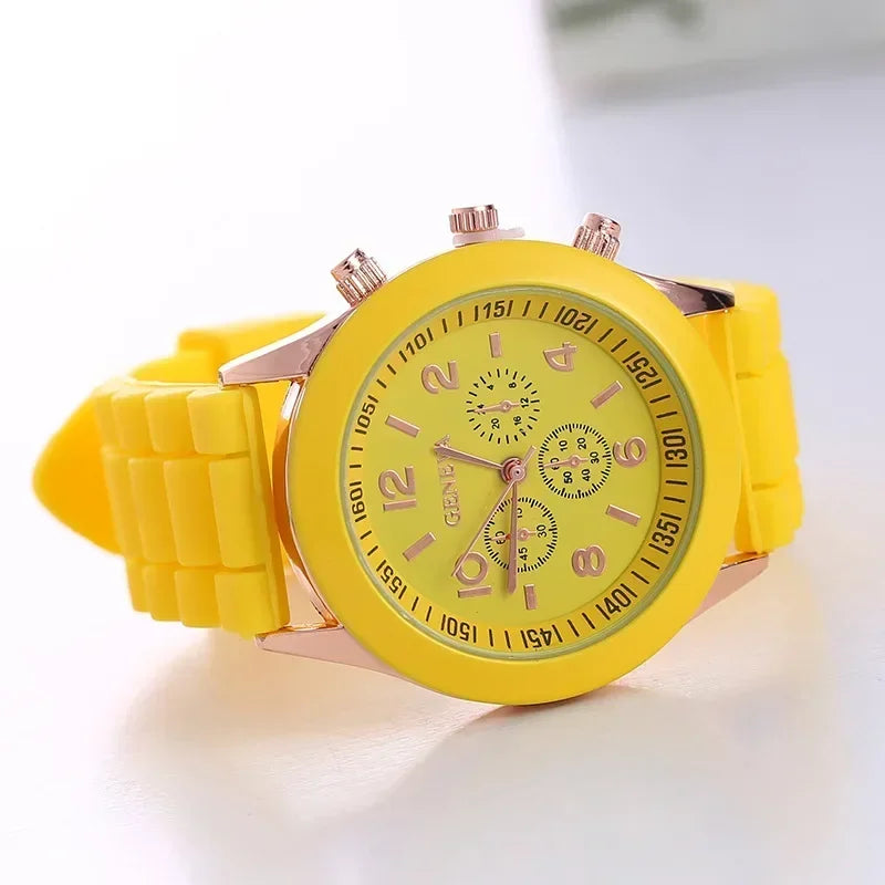 Orologio Donna Quarzo Elegante – Cinturino Silicone Cassa Lega